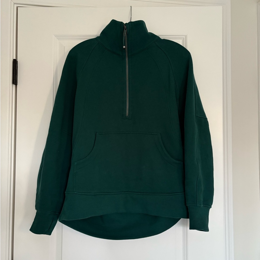 Lululemon Green Sweatshirt with Thumb Holes